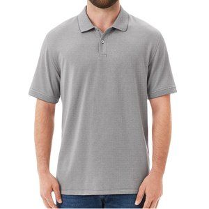 Member's Mark Men's Stretch Cotton Pique Polo Gray NWT